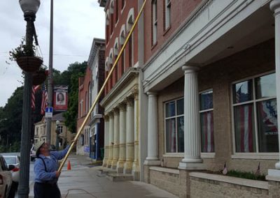 Window Cleaning with Water-Fed Pole